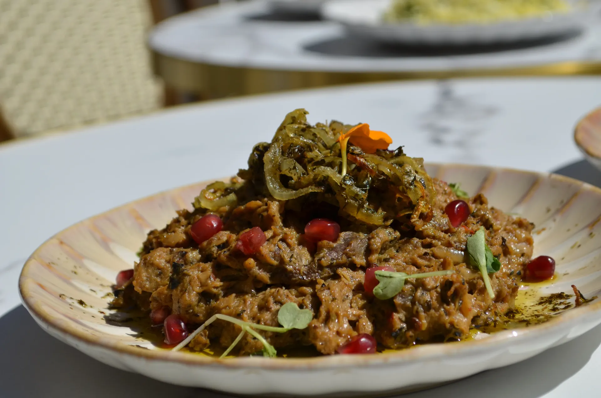 Persian lamb stew with pomegranate